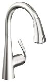 Grohe 32 298 SD0 Ladylux Café Main Sink Dual Spray Pull-Down Kitchen Faucet, RealSteel Stainless Steel