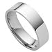 9ct White 4mm Flat Court Shaped Wedding Ring