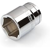 TEKTON 14297 1/2-Inch Drive by 24mm Shallow Socket, Cr-V, 6-Point