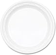 Dart 9PWF 9" White Plastic Rigid Plate (4 Packs of 125)