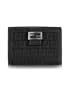 Fendi Black Zucchino French Purse Wallet