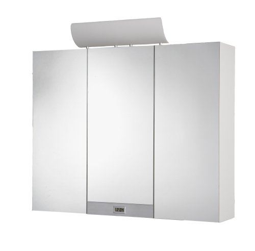 Spiegelschrank TAGONA Korpus Farbe weiß Frontblende chrom matt Jokey 31132