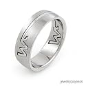 Stainless Steel Puzzle Ring - size 10