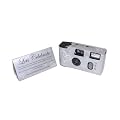 Silver & White Large Hearts Disposable Camera - Y0107
