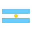 Argentina Flag 3ft x 5ft Superknit Polyester