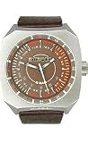 Diesel Mens Stainless Steel and Brown Leather Watch #DZ1272 on truwatches.net