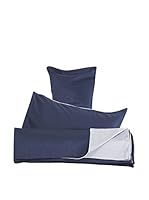 Rivolta Carmignani Juego De Funda Nórdica Sateen 300TC (Azul/Gris)