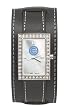 Chicago Cubs Starlette Wide Black Leather Watch