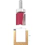 Freud 50-130 1-1/2-Inch Diameter Top Bearing Flush Trim Router Bit with 1/2-Inch Shank