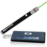 August GLP05 5mW Green Laser Pen Pointer/532 nm wavelength/ Output Power up to 5mW/Momentary push button switch/2