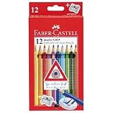 jumbo watercolor pencils with sharpener, 12 assorted colors (FBC110912)