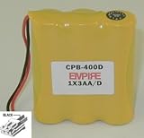 Replacement Battery For 1X3AA/D CONNECTOR 900mAh 9601438