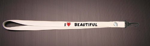 Lanyard with I Love Beautiful