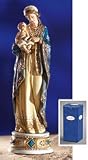 Gifts of Faith Milagros Patron Saints Statue 9" Madonna & Child Figure, St. Mary & Baby Jesus Musical with Ave Maria Playing