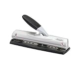 Swingline EasyView LightTouch Adjustable High Capacity Punch,2 to 7 hole punches with purchase of additional punch heads (3 included), 20 Sheet Capacity, Black (A7074034)