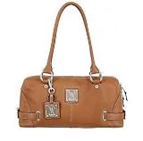 Tignanello Leather Satchel & Signature Print Wristlet & Key-chain