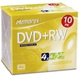 Memorex - 10 x DVD+RW - 4.7 GB 4x - slim jewel case - storage media