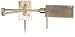 Antique Brass Pharmacy Plug-In Swing Arm Wall Lamp