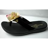 $75 Tommy Bahama Ladies Black Sandals O'lei O'lei Size 7 by Tommy Bahama