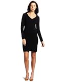 Sofie Women's Cashmere V-Neck Long Sleeve Sweater Dress