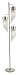 Adesso Rain Tree Floor Lamp, Satin Steel