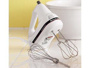 Kitchen: KitchenAid KHM9PWH 9 Speed Professional Hand Mixer, White