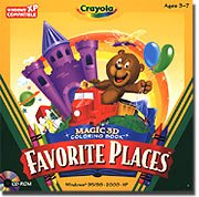 Crayola Magic 3D Coloring Book - Favorite Places