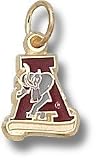 Alabama 10KT with Enamel A 3/8 Pendant