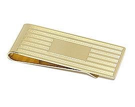 Click here to buy Etched Gold Plated Money Clip by SZUL.