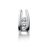 14k White Gold 0.5 ct Diamond Pendant G-H , SI1