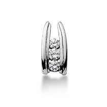 14k White Gold 0.5 ct Diamond Pendant G-H , SI1