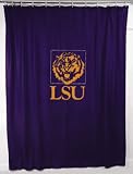 LSU Jersey Material Shower Curtain
