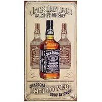 Tin Sign Jack Daniel's - Charcoal