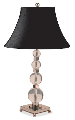 Lighting Enterprises T-6950/9950 Crystal Balls with Solid Brass Accents Table Lamp