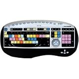 Bella DV Series Editing Key Board with Sony Keycap Stickers, with Built-in Jog / Shuttle Controller, USB Interface, Mac & Windows Hybrid.