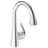 Grohe 32294000 Zedra Einhand Sp&uuml;ltischbatterie / Einlochmontage / herausziehbare Profibrause