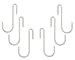 Rack Accessories - RANGE KLEEN C48 POT RACK ACCESSORY HOOKS (6 PK; CHROME)