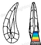 Swarovski Strass Crystal Fairy Wing with Laser Logo Etched 38mm # 8950-803-38