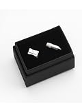 Cufflinks, pencil and sharpener
