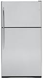 GE Profile PTS25SHS 24.6 cu. ft. Top-Freezer Refrigerator with ClimateKeeper System, 4 Glass Shelves, Gallon Door Storage, Electronic Touch Controls, Internal Water Dispenser and Automatic Icemaker