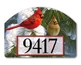 Cardinals in Snow Yard DeSigns® Magnet