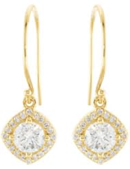 14K Yellow 1 1/3 Ct Tw Earrings Pair 1 1/3 Ct Tw Diamond Earrings