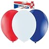 Pack of 20 Red/White/Blue Latex Balloons (9"/23cm) {Great Britain}