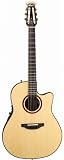 Ovation 6774LX Folklore Mid Depth Acoustic-Electric Guitar with Case, Natural