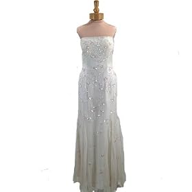 Strapless Ivory Beaded Wedding Dress - Best seller for Bridal Wedding Evening Formal Party (1847) image