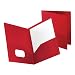 Oxford Poly Twin Pocket Folder, 25 Box, Letter, Red  57411