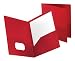 Oxford Poly Twin Pocket Folder, 25 Box, Letter, Red 57411