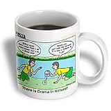 Rich Diesslins Funny KNOTS Scouting Cartoons - There is Drama in Nature - Reptile and Amphibian Study - Mugs