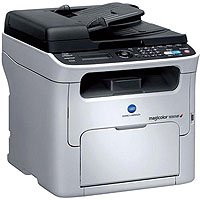Konica Minolta magicolor 1690MF - Multifunction ( fax / copier / printer / scanner ) - color - laser - copying (up to): 21 ppm (mono) / 3.5 ppm (color) - printing (up to): 20 ppm (mono) / 5 ppm (color) - 200 sheets - 33.6 Kbps - Hi-Speed USB, 10/100 Base-TX