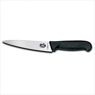 Victorinox 47570 Cutlery 6-Inch Chef's Knife, Black Fibrox Handle